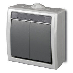 AQUANT Łącznik świecznikowy hermetyczny IP55 1202-10