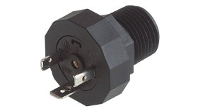 Złącze Din Gwintowane Typ A 3-Pin (2+1Pe) Czarny 400 V Ac/Dc 16 A Gsp 212...