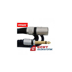 Kabel Jack 6,3 - XLR 1,5m Wtyk - Wtyk, MK34 Vitalco