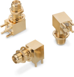 Złącze koncentryczne Montaż na płytce drukowanej Żeński typ złącza Złącze SMA 12.4GHz Lutowane