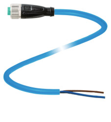 Pepperl+Fuchs 240769-100005 Złącze konfekcjonowane czujnika/aktuatora V1-G-N-5M-PVC, piny: 2, 5 m, 1 szt.