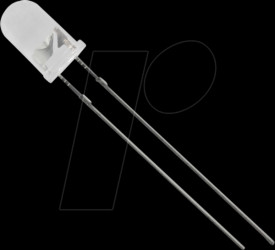 5034W2C-DSC-B LED 5mm, wired, white, 4000 mcd, 40°