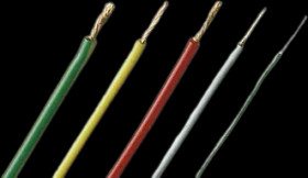 Silicone-switching strand, highly flexible, halogen free, Cableline, 1.0 mm², 511 x 0.05 mm, green, outer Ø 3.9 mm, 61.7664-1002