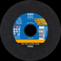 61719010 Cutting discs EHT 125-1.0 PSF STEEL