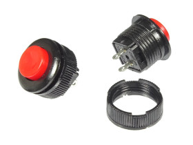 Przełącznik przyciskany PBS-500BR 250V AC czerwony OFF-(ON)