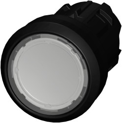 Przycisk, Ø 29.5mm, IP66, IP67, IP69K, kolor: Przezroczysty, Siemens, SIRIUS ACT 3SU10