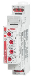 Przekaźnik czasowy 1P 1sek-10dni 12-240V AC/DC 50/60 Hz opóźnione załączenie RPC-1EU-UNI 863188