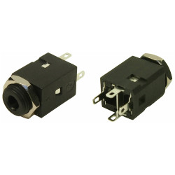 Cliff FC681375VH Audio Jack Socket 3.5 mm 3 Pin Stereo Black 1 pc