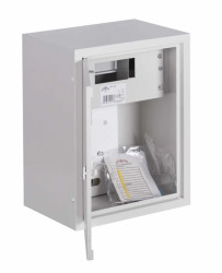 Szafka licznikowa natynkowa 1-licznikowa 1-fazowy 6 modułów IP31 z zamkiem RAL 9003 NRL 1F 6 Z 4-259