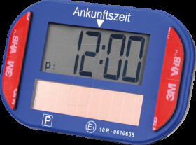 TX-337 KFZ - Electronic parking disk, solar, blue