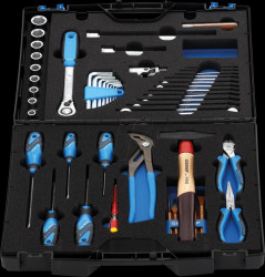 1000 Tool case with assortment TOURING 49 pcs