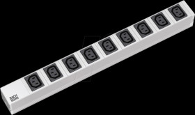 333.6163 Socket strip, 19", 9-way