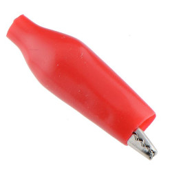 Red Miniature Alligator Clip 27mm