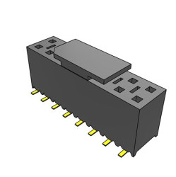 Gniazdo PCB 16 -pinowe 2 -rzędowe raster: 2.54mm Gniazdo do montażu powierzchniowego na płytce drukowanej Pionowy SMD