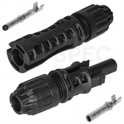 Złącze solarne MC4 EVO2 komplet (wtyk + gniazdo) Konektor na przewód 4-6mm2 1500V IP68 Staubli (Multi-Contact)