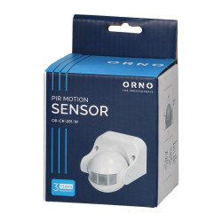 Czujnik ruchu PIR 180st. IP-44 n/t 1200W biały OR-CR-201/W Orno