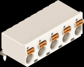 1-Leiter-THT-Federleiste, abgewinkelt, 3-polig, bis 2,5 mm²