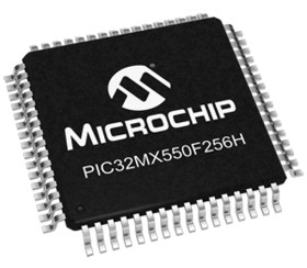 Mikrokontroler Microchip PIC32MX550F256H-I/PT PIC32MX5 TQFP 64-pinowy Powierzchnia PIC 256kB 32 bit 50 MHz, 32 kB RAM