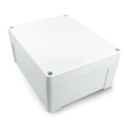 Obudowa plastikowa Kradex ZP240.190.105 JTM ABS z tulejkami mosiężnymi - jasna