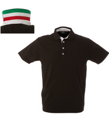 RICCIONE BLACK POLO M/CORTA