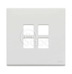 Ramka ozdobna 2Mx4 Flat, matowy biały, 22692.01