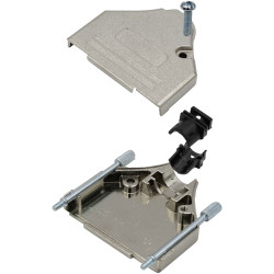 MH Connectors Dtzk25-Ra-K D-Sub Housing 25 Pins Diecast Zinc Ni-Plated Silver