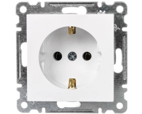 Lumina Gniazdo pojedyncze Schuko białe WL1050