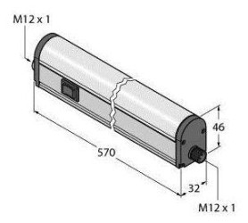 Oświetlenie LED Turck WLB32C570PBQ biały 1200 lm (D x S) 602 mm x 31.9 mm 1 szt.
