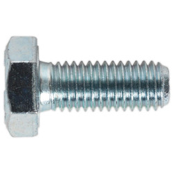 Sealey SS1025 HT Setscrew M10 x 25mm 8.8 Zinc DIN 933 Pack of 25