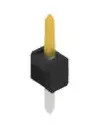 Pin header, 1 pole, pitch 2.54 mm, straight, black, 10047893