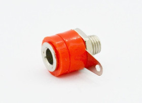 Gniazdo bananowe typ I (małe) czerwone, 30V / 19A