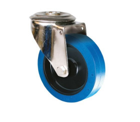 Koło samonastawne średnica kabla 80mm Otwór na śrubę Guitel Hervieu 100kg wysokość całkowita 108mm