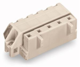 Socket header, 4 pole, pitch 7.5 mm, angled, light gray, 721-334/031-000