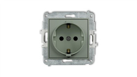 Icon Mechanizm Gniazda Pojedynczego Z Uziemieniem Schuko 2P+Z (Przesłony...