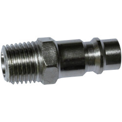 Aerotec 2005014Z Pneumatic Push-Fit Nipple 3/8&quot; Male Thread Brass