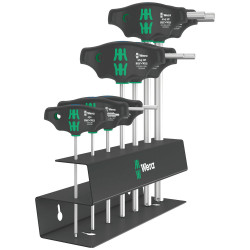 Wera 05023453001 454/7 HF Set 2 Screwdriver Set T-Handle Hex-Plus 7pc