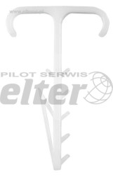 Uchwyt kabla szybkiego montażu płaski x2 2x2,5mm