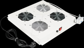 26210076 19-inch roof fan unit, 2 fans, gray