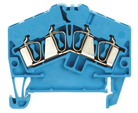 Blok zacisków przelotowych Weidmuller poziomy: Pojedynczy 26 → 12AWGZacisk Z raster: 5.1mm 24A 800 V