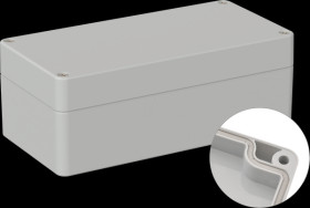 Industrial housing, 160 x 80 x 60 mm, IP66, light gray