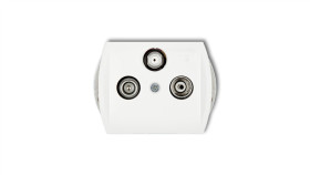 Trend Gniazdo Antenowe Rtv-Sat Końcowe (2 Wejścia Antenowe) Biały Gst