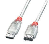 Lindy 36704 extender/przedłużacz USB A-A, 2.0, wtyk/gniazdo, długość 3m, cz