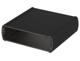 Aluminum enclosure kit, (L x W x H) 106 x 100 x 32 mm, black, IP65, 84106100.HMT1