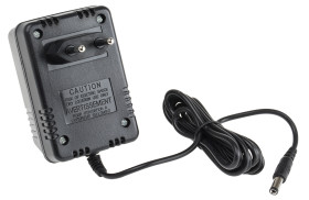 Adapter AC/DC Uwy 24V dc Iwy 450mA Złącze 2,1 x 5,5 x 12 mm, biegun dodatni w środku 11W typ wtyczki: Typ C