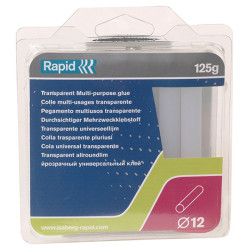 Rapid 40107355 White Glue Sticks 12 x 94mm (Pack 13)