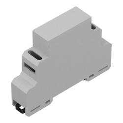 ZD1001J-B0 – Obudowa modułowa na szynę DIN ABS V0, jasnoszary Kradex