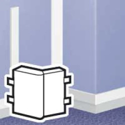 Naroże zewnętrzne 75x 20mm 90 biały DLP 75/20 030302