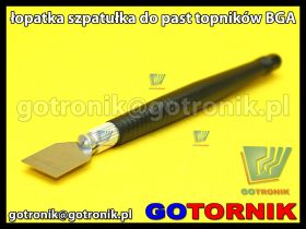 Łopatka (szpatułka) do rozprowadzania topników i past BGA