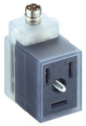 VB 1A-1-2-M8-3 gniazdo zaworowe 11mm 2+PE, LED + warystor / wtyk M8x1, adaptor, LUMBERG 12198, VB1A12M83