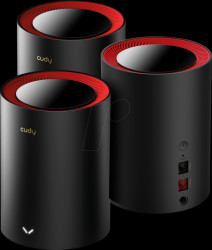 M3000(3-Pack)black Wi-Fi Mesh System, 2976 MBit/s, 3 devices